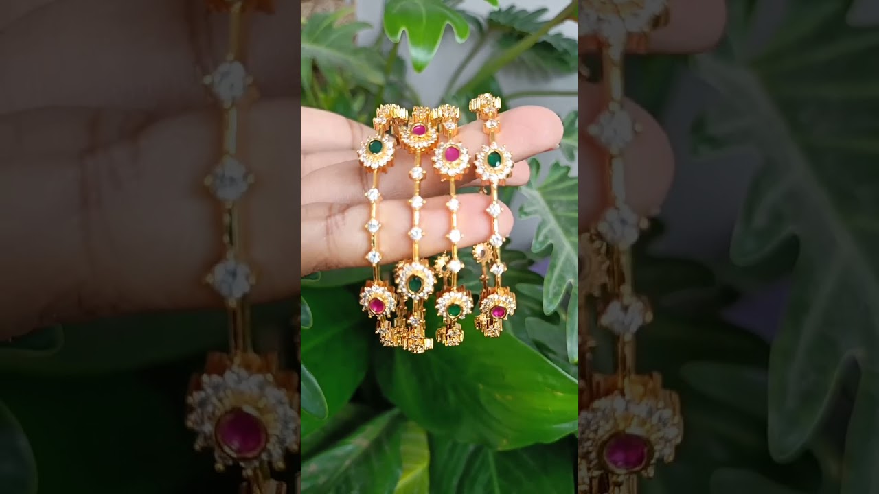 uncut diamond bangles with ruby& emarald to order 6301119663