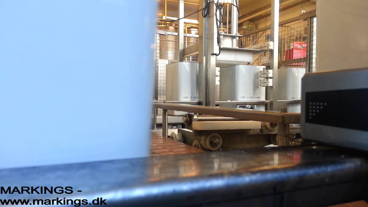 Markings Hitachi inkjet - m&aelig;rkning af metalemballage p&aring; mejeri