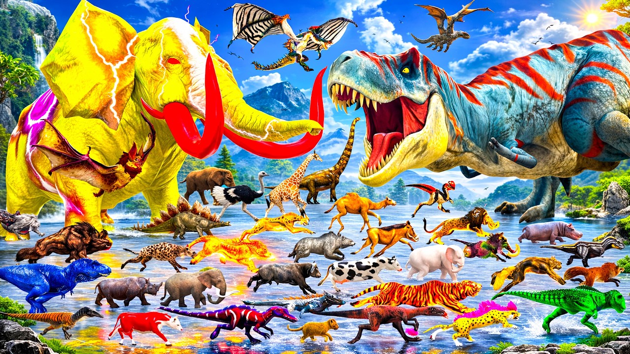 Ultimate Race 30 Wild Animals Speed ​​Challenge: Which is the Fastest? Which Animal Will Win? ARBS