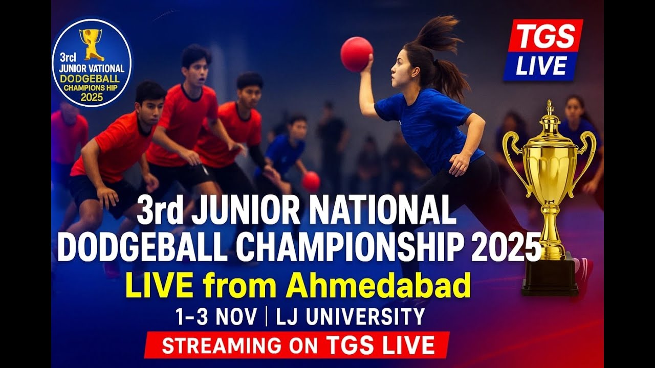 LIVE DAY 3 | 3rd Junior National Dodgeball Championship Ahemdabad Gujarat | #tgslive #dodgeball