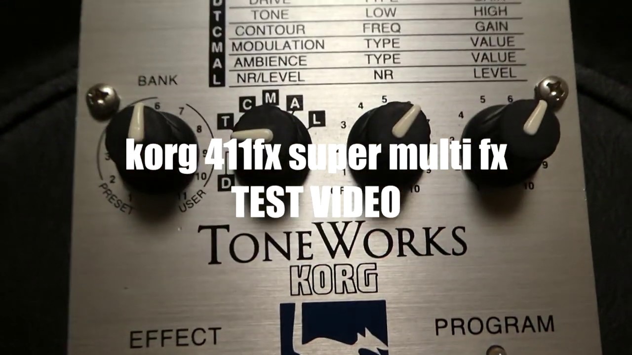 korg 411fx super multi fx TEST VIDEO
