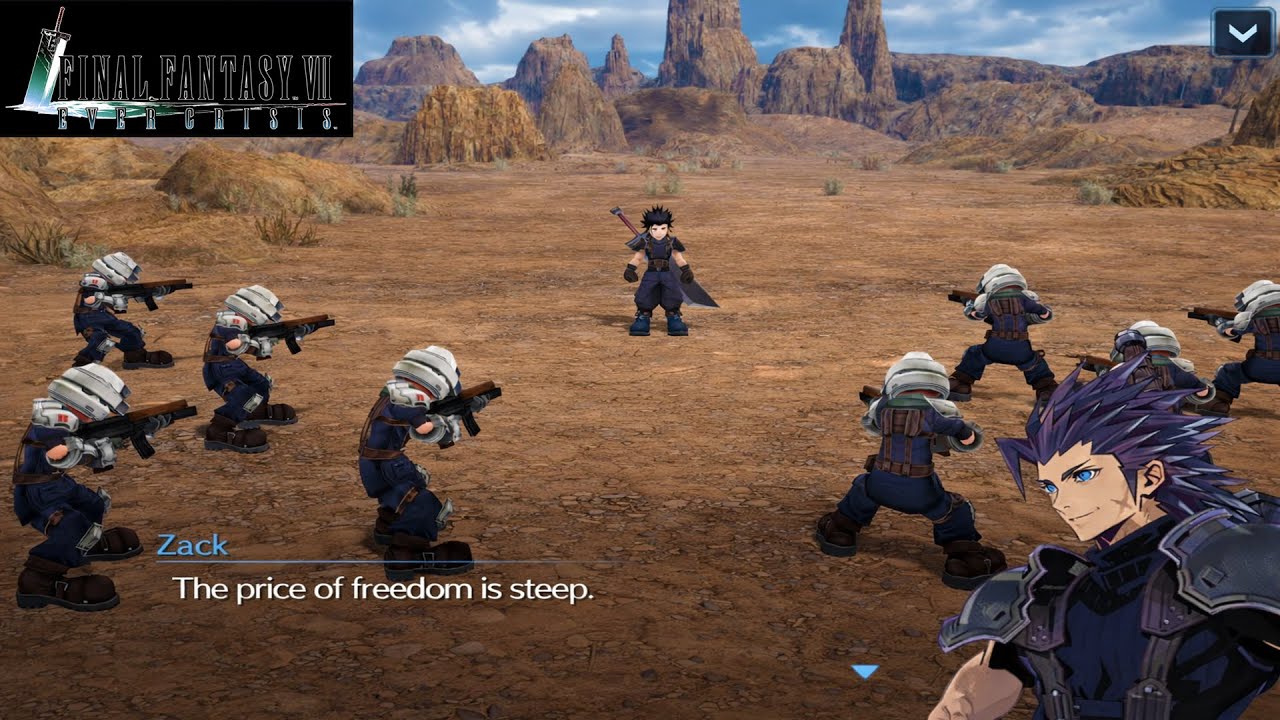 Zack Last Stand Ending FF7 Crisis Core - Final Fantasy 7 Ever Crisis
