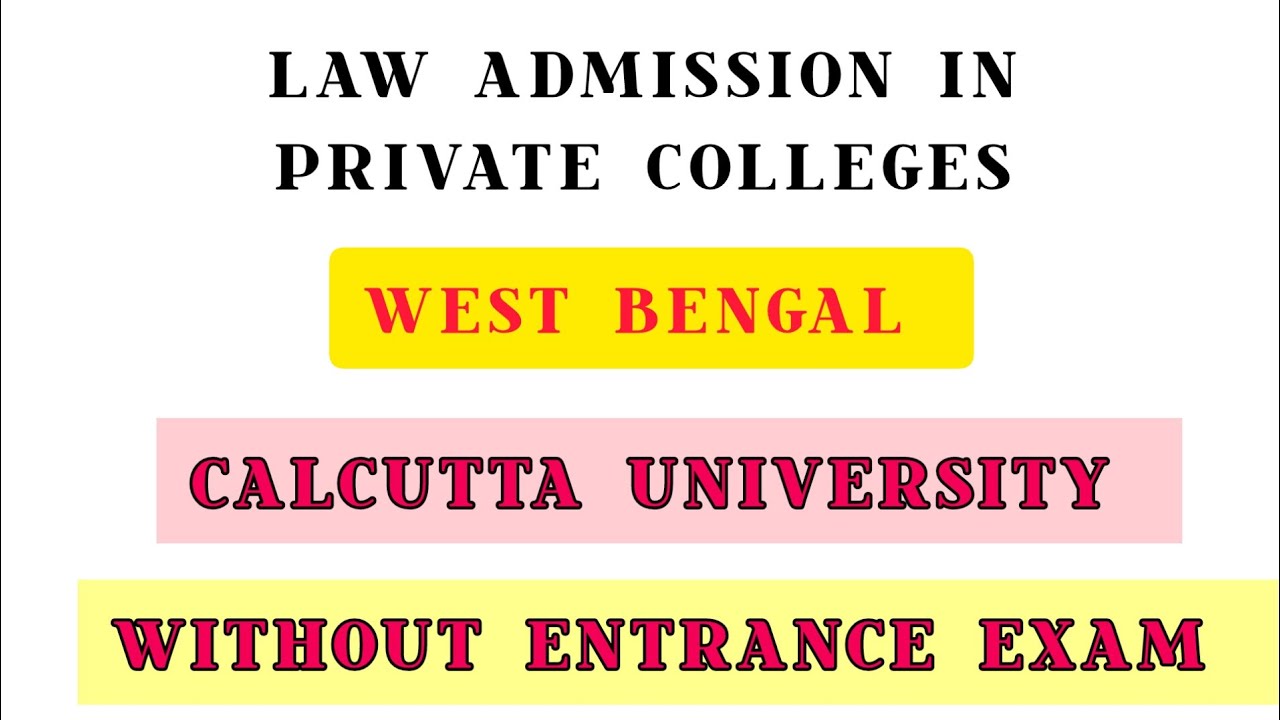 How to get admission in private law colleges in WB #cu  #bestprivatecollegesundercalcuttauniversity