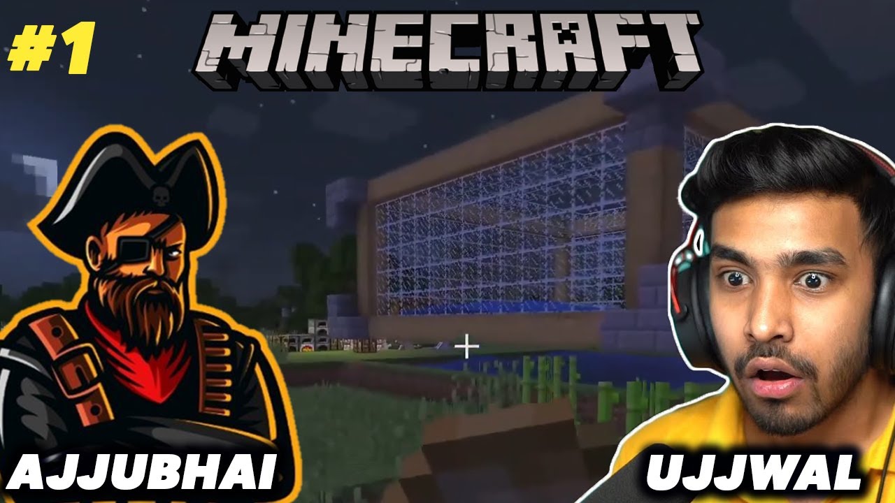 ITS TIME TO CREATE OUR WORLD | AJJUBHAI PLAY WITH @TechnoGamerzOfficial  | MINECRAFT GAMEPLAY #1