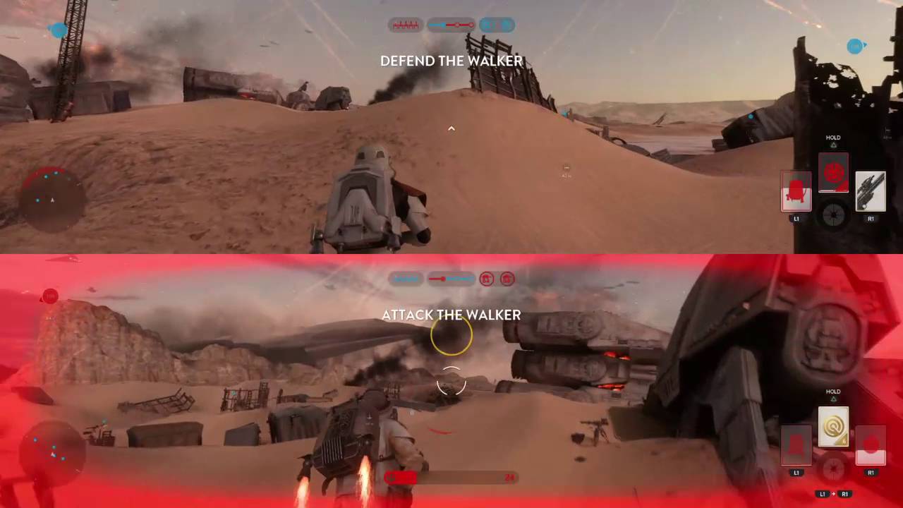 Star wars battlefront split screen skirmish