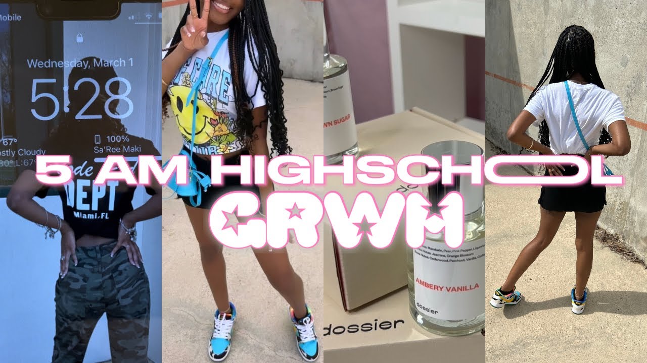 5 AM HIGHSCHOOL GRWM ft. Dossier || Sa’Ree Maki