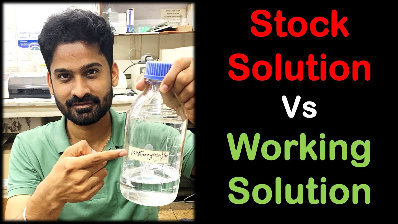 Stock vs Working Solution | Hindi | Dr. Priyank Singhvi