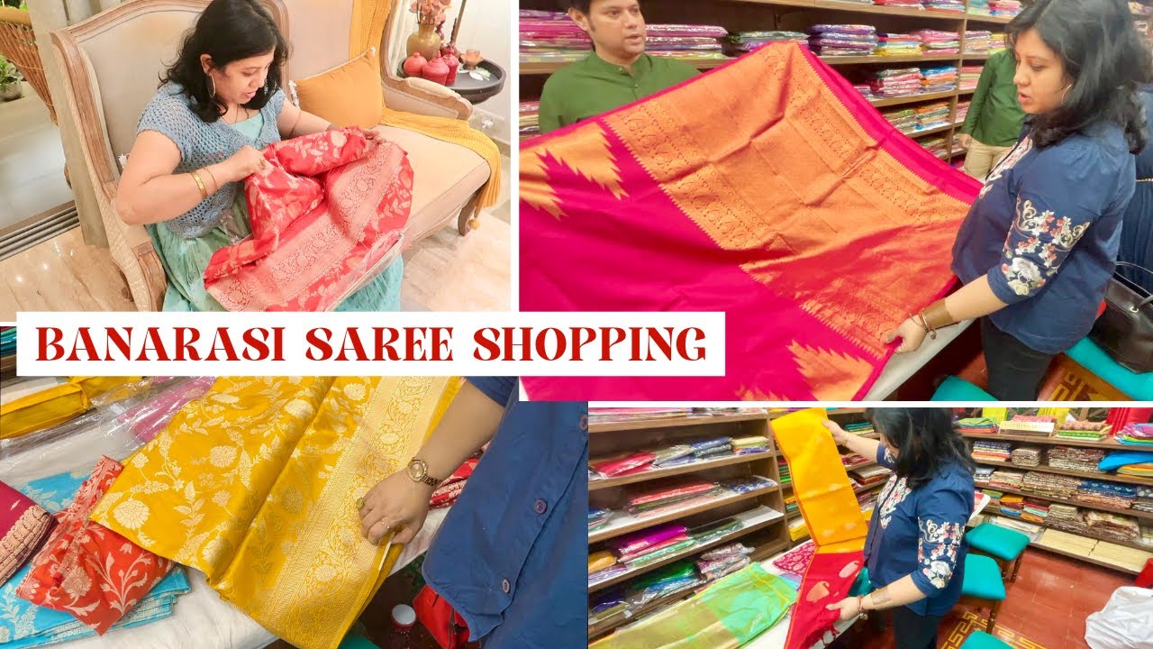 Bought These Red Banarasi Saree For The Special Trip🔴Khas Kisi Ke Liye Kiya Banarashi Saree Shopping