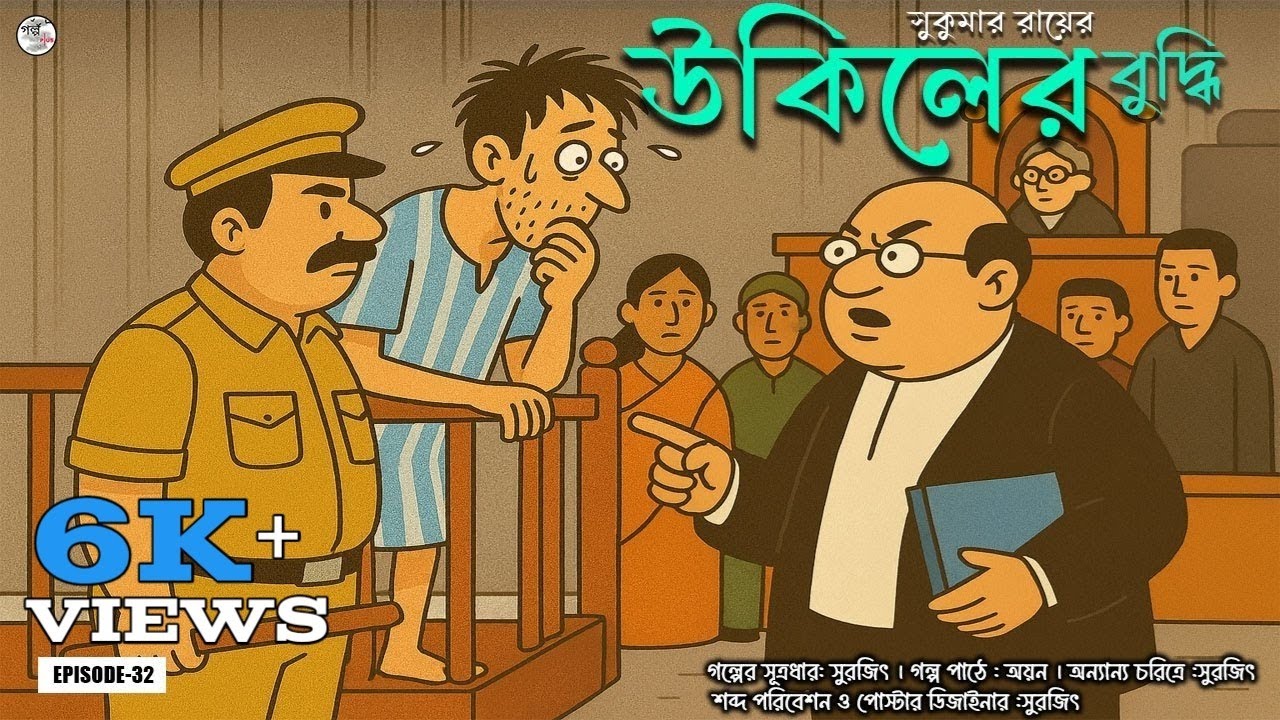 সুকুমার রায়ের মজার গল্প — “উকিলের বুদ্ধি” | Bangla Audio Story | Funny Bengali Story @GolpoPLus