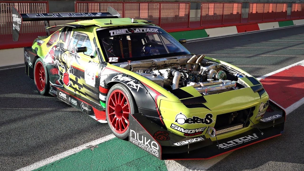 Nissan 180SX Turned Into a Time Attack MONSTER with Sequential Gearbox ONBOARD @ Mugello!