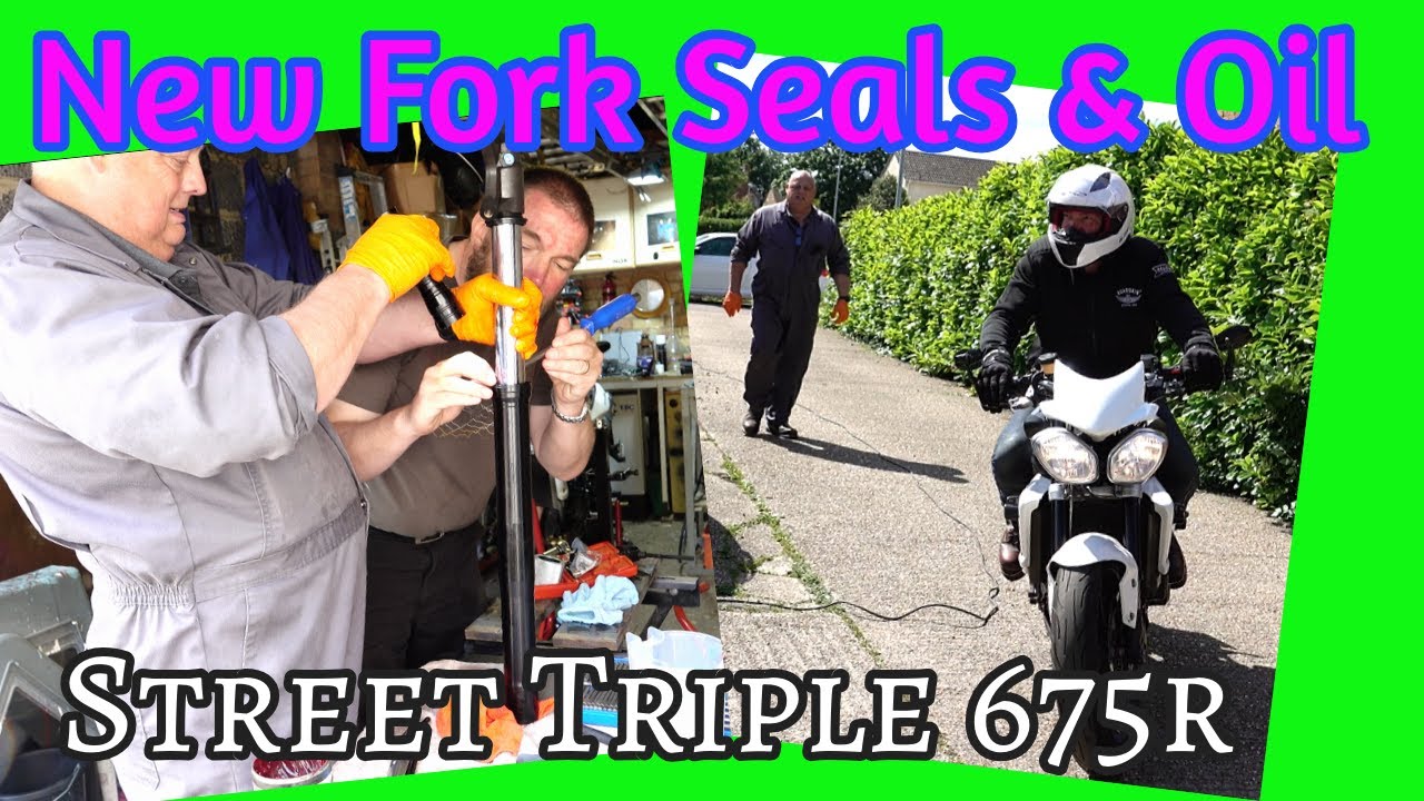 The Fork Repairs on The Triumph Street Triple Are Done!