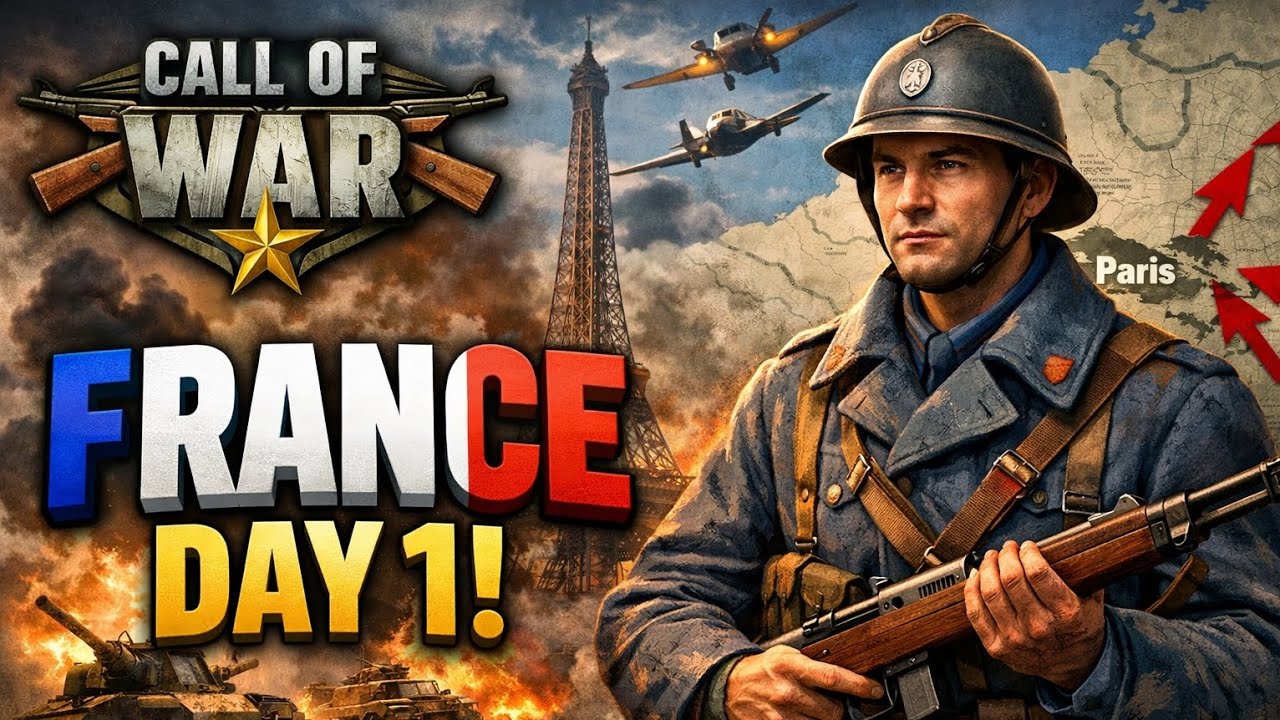Call of War | France Day 1 🇫🇷 New Editing, Big Plans!