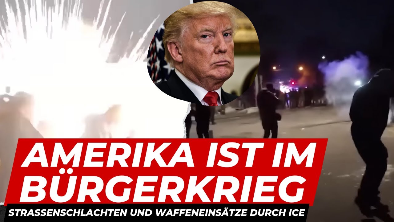 EILMELDUNG: ICE schießt wieder auf Menschen! USA im Bürgerkrieg, Einsatz von chemischen Kampfmitteln