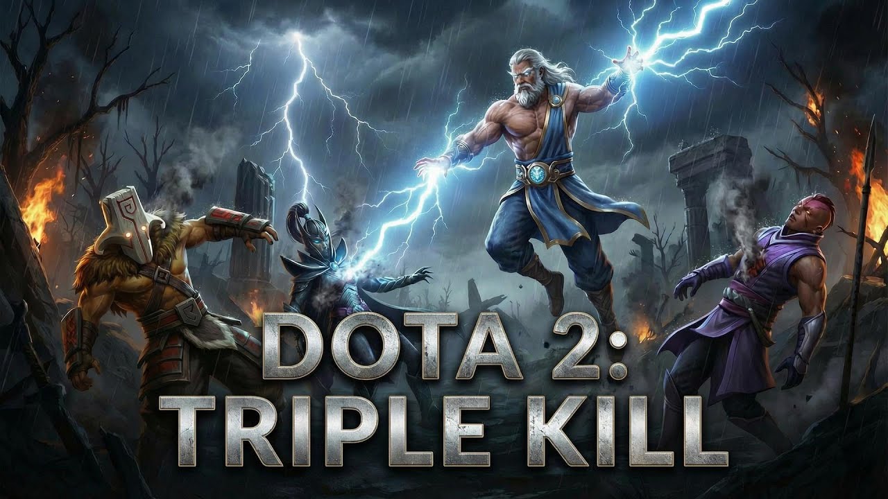 Dota 2 Cinematic: Zeus's Wrath | Triple Kill ft. Jugg, Phantom Assassin, Anti-Mage