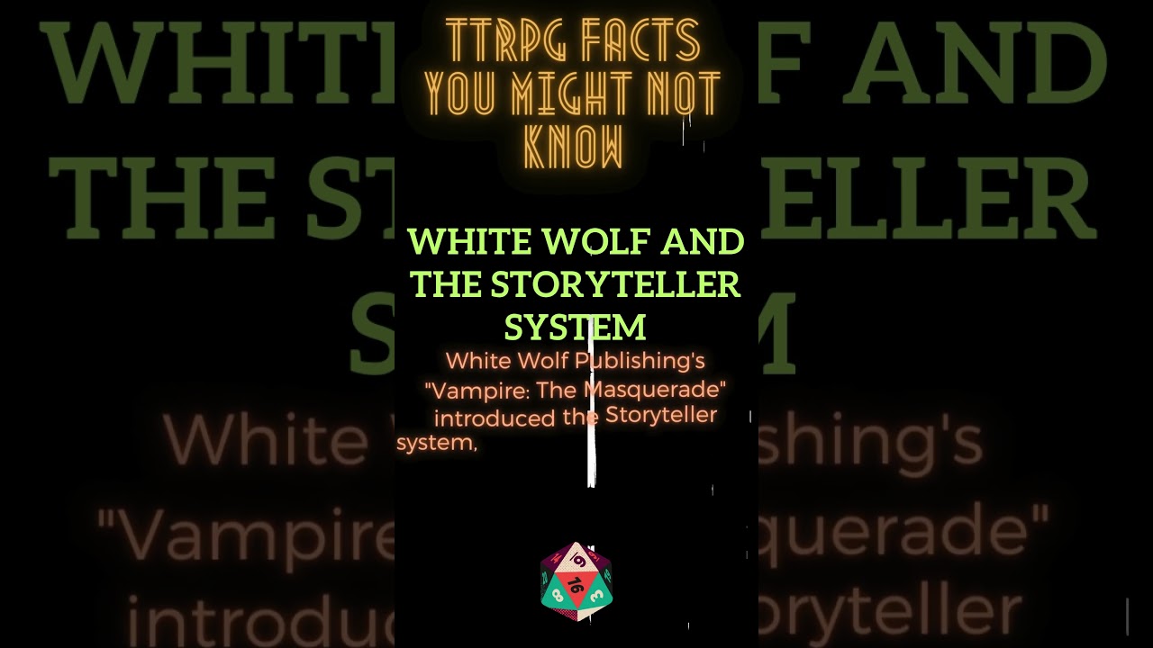 white wolf #tabletop#ttrpgfamily #ttrpg