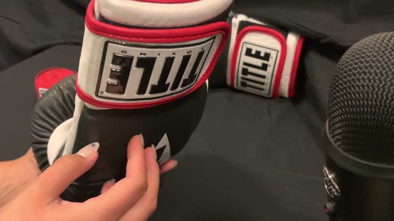 Knockout 💤😴💤 with the sounds of soft and gentle tapping On leather boxing gloves and cloth wraps.