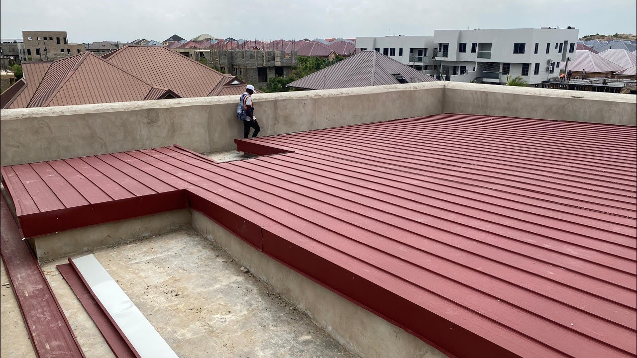 Better way to install roofing sheet on a secret roofing #roofrightflat #home #Waterproofing￼