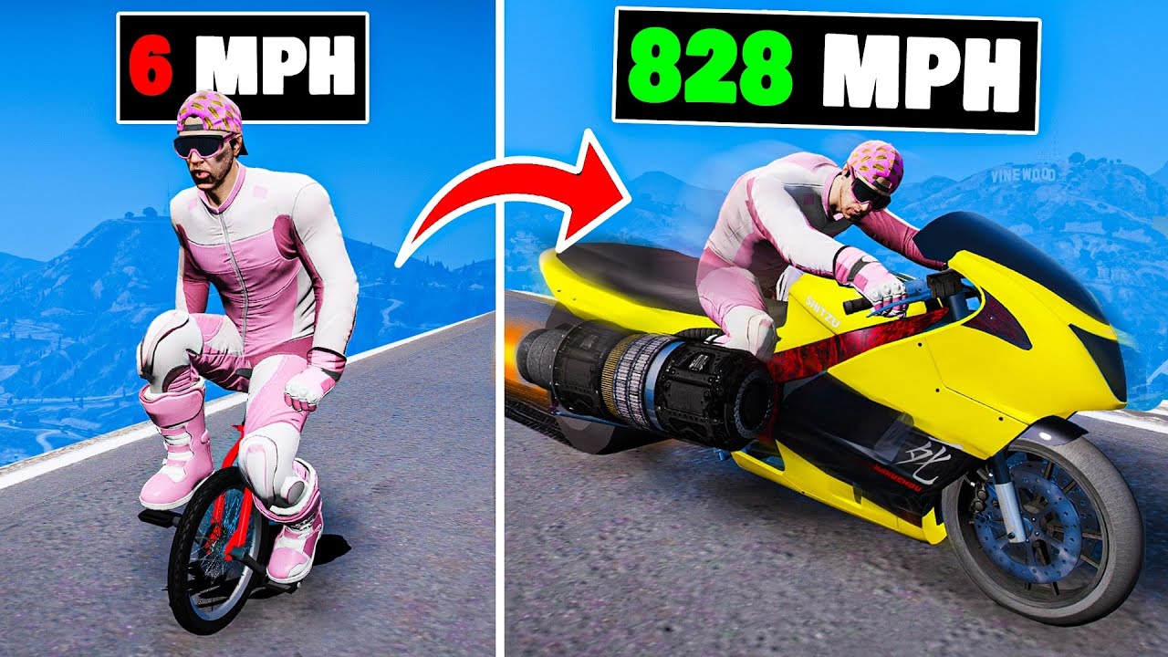 Upgrading SLOWEST to FASTEST Bike in GTA 5