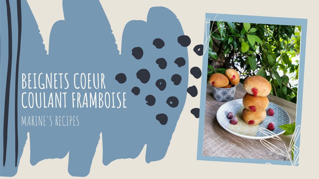RECETTE BEIGNETS HEALTHY COEUR COULANT FRAMBOISE