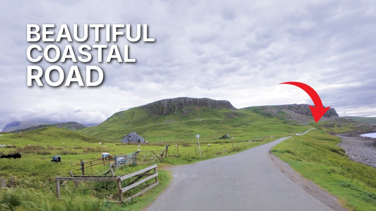 Skye Scenic Drive 4k | Duntulm to Uig on A855, Scotland