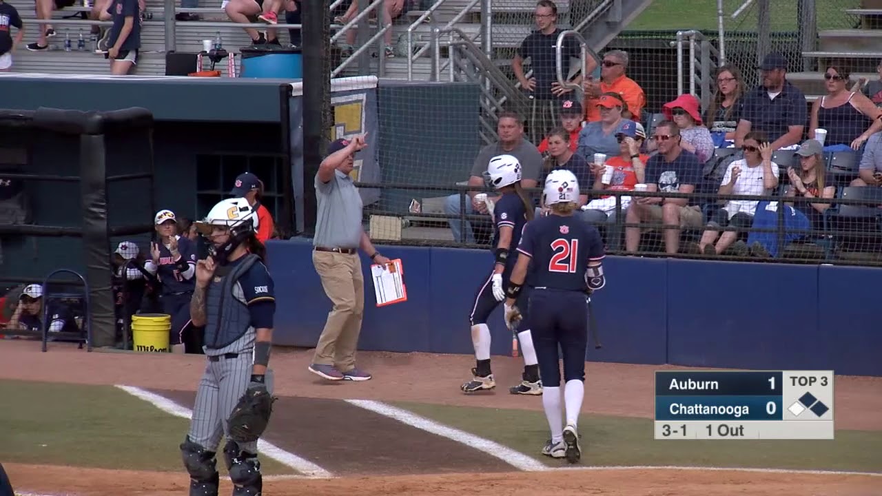 Auburn Softball at Chattanooga Highlights Game 2