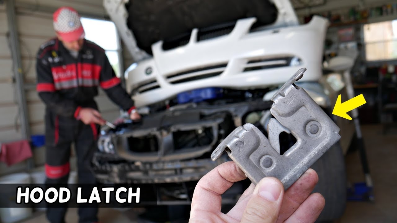 HOOD LATCH REPLACEMENT REMOVAL BMW E90 E91 E92 E93