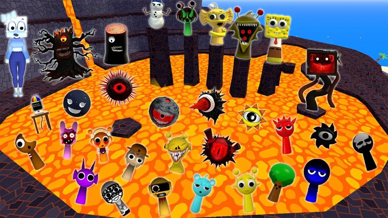 LAVA NEW MR SUN TREE FUN COMPUTER EVOLUTION ALL SPRUNKI FAMILY SONG SPARTAN KICKING Gmod