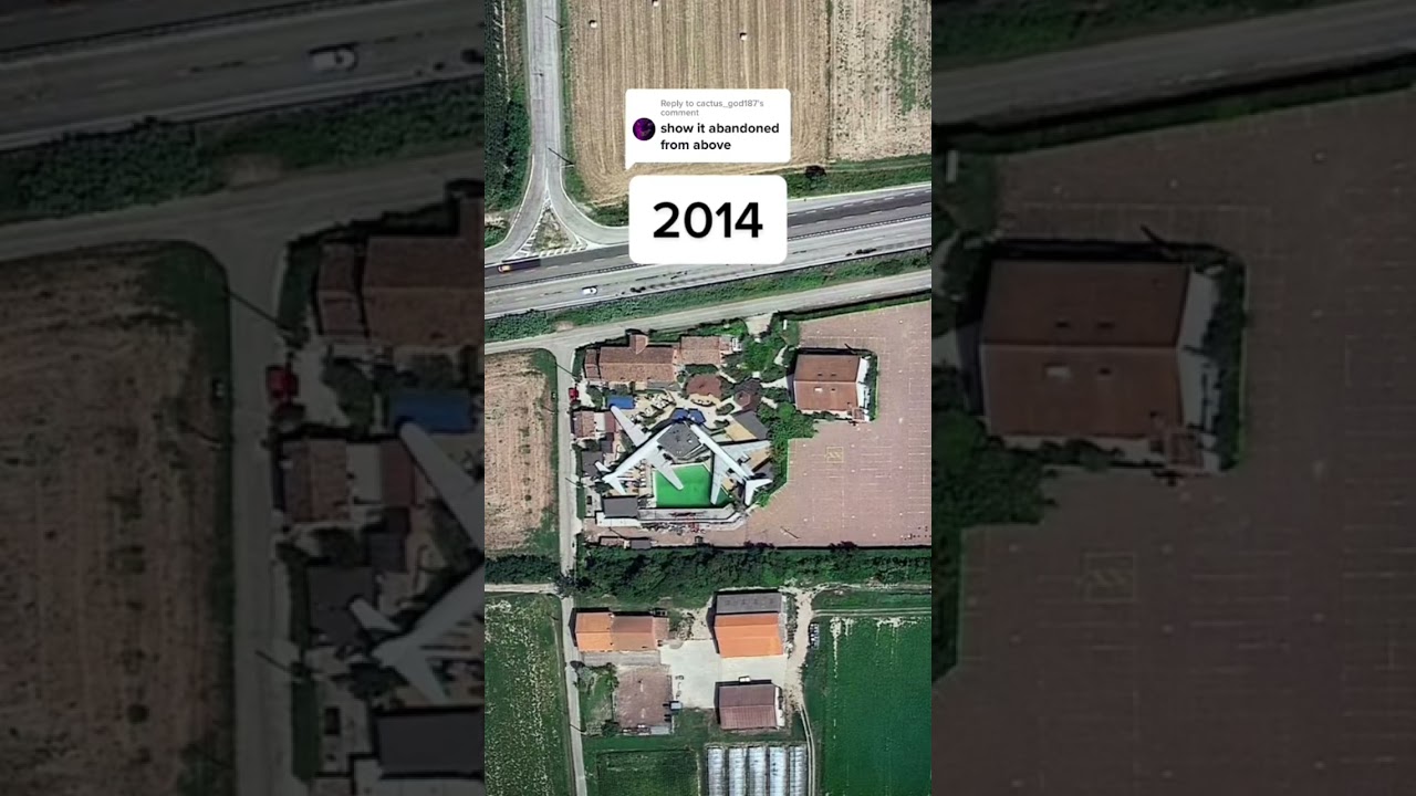 This restaurant was so unique&hellip; #abandoned #googlemaps #googleearth #exploring #italy #restaurant