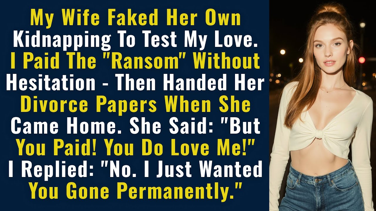 My Wife Faked Her Own Kidnapping To Test My Love. I Paid The 