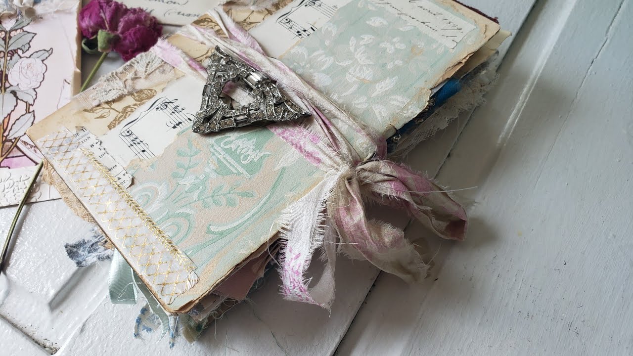 Junk Journal flip through.. chatty :) swap with Penny & Rose Paperie