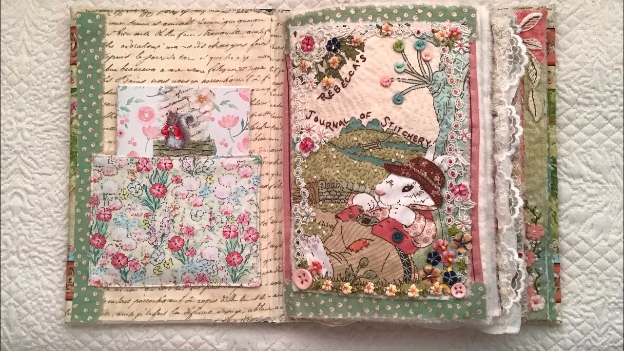 #journalofatitchery @ Willow Hill Designs. Flip through of my Stitchery Journal.