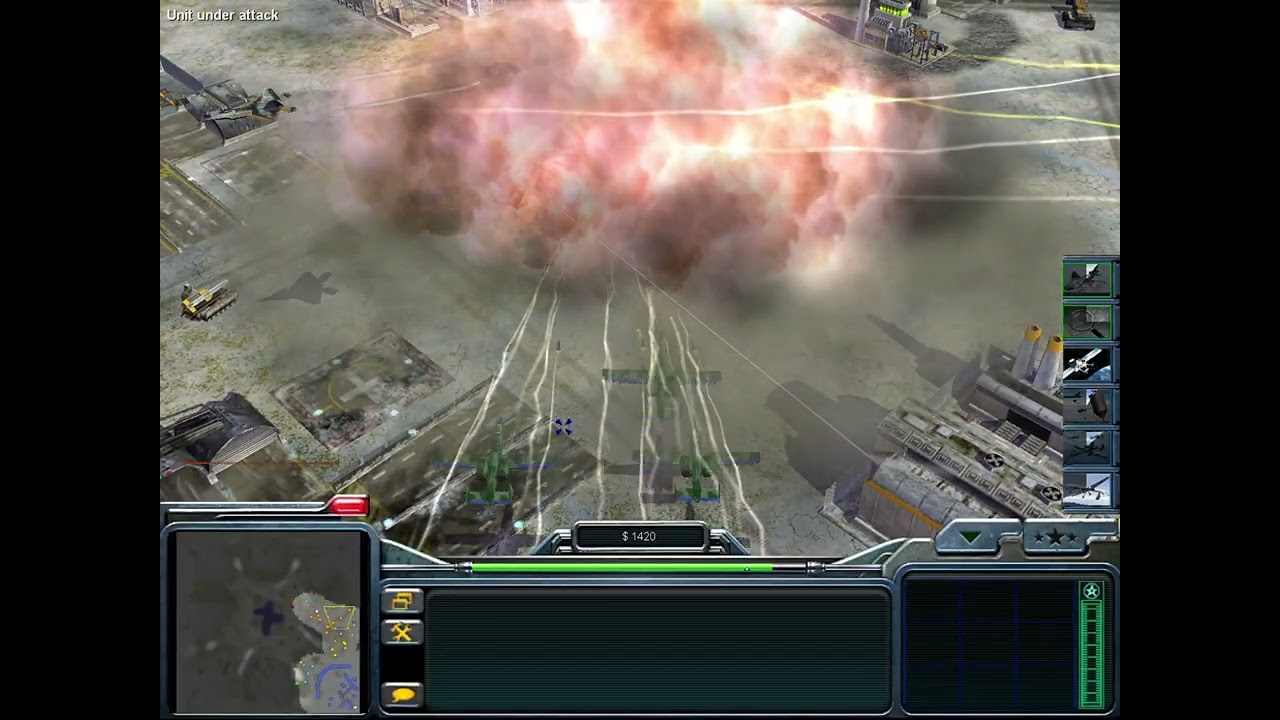 C&C Generals Zero Hour - USA General Powers to Destroy A Command Centre