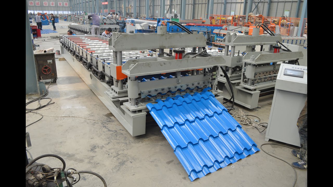 glazed tile forming machine