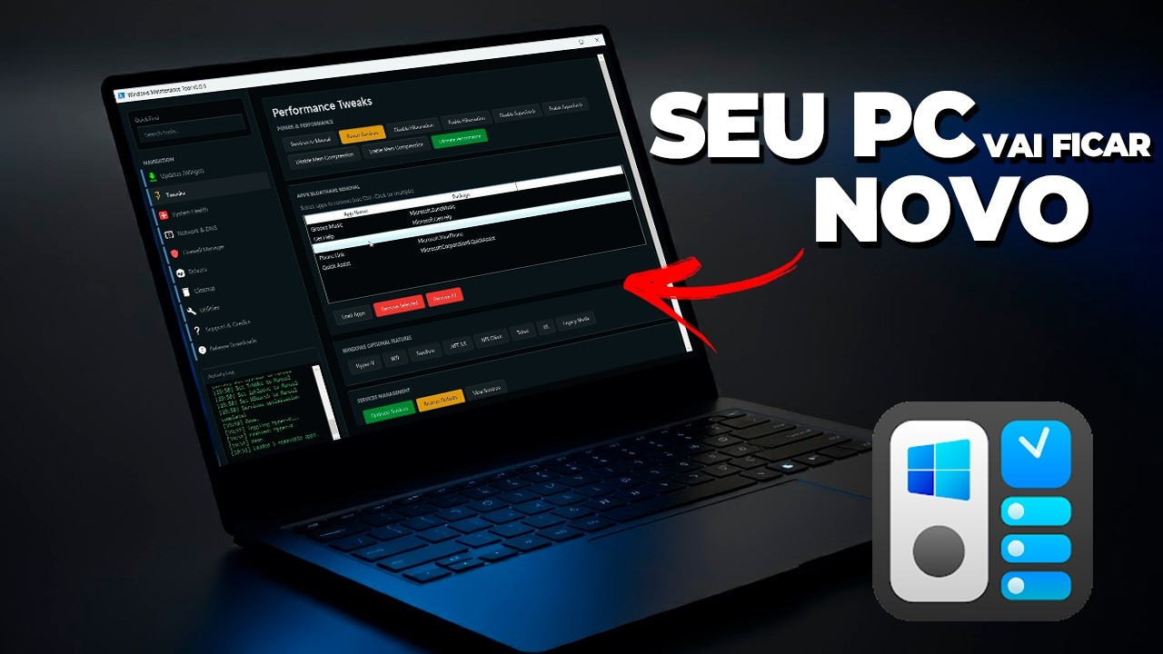 Essa Ferramenta do Windows Fez Meu PC FICAR Como Novo de FORMA OFICIAL