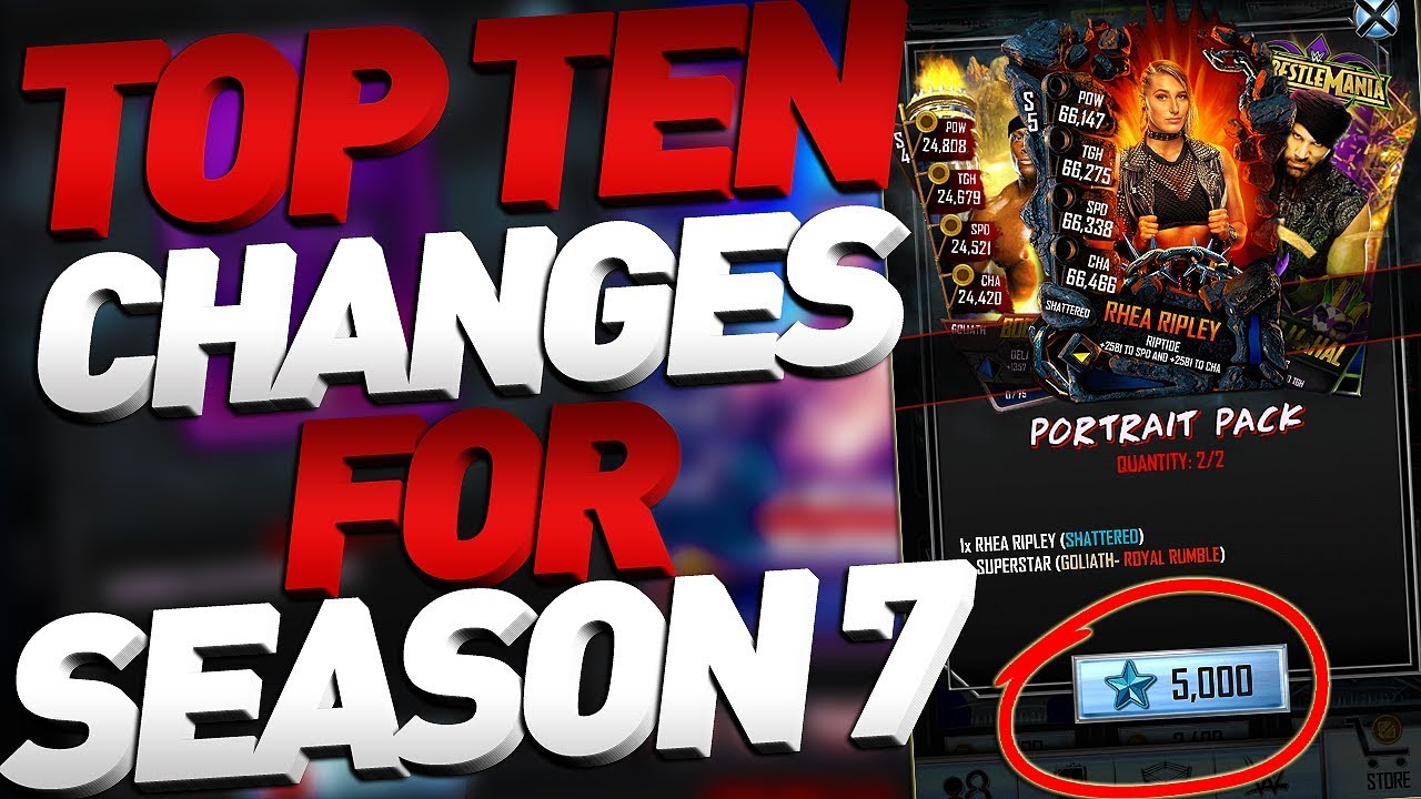 TOP TEN NEW FEATURES FOR WWE SUPERCARD SEASON SEVEN!!