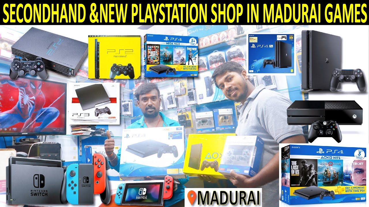 SECONDHAND & NEW PLAYSTATION SHOP IN MADURAI/USED PS2,PS3,PS4,XBOX/PC GAMES UPLOAD IN MADURAI TAMIL