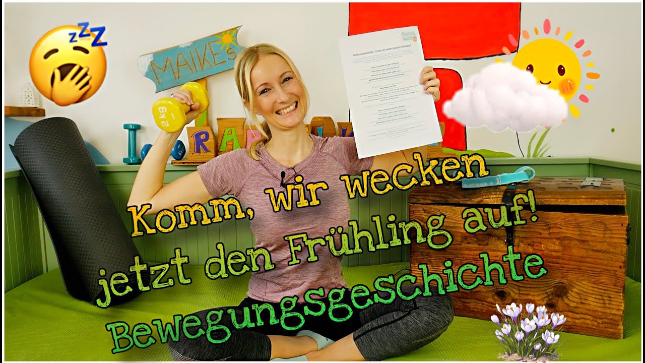 🥱  Frühlingserwachen - Eine Bewegungsgeschichte für Kinder - Frühling 🌼