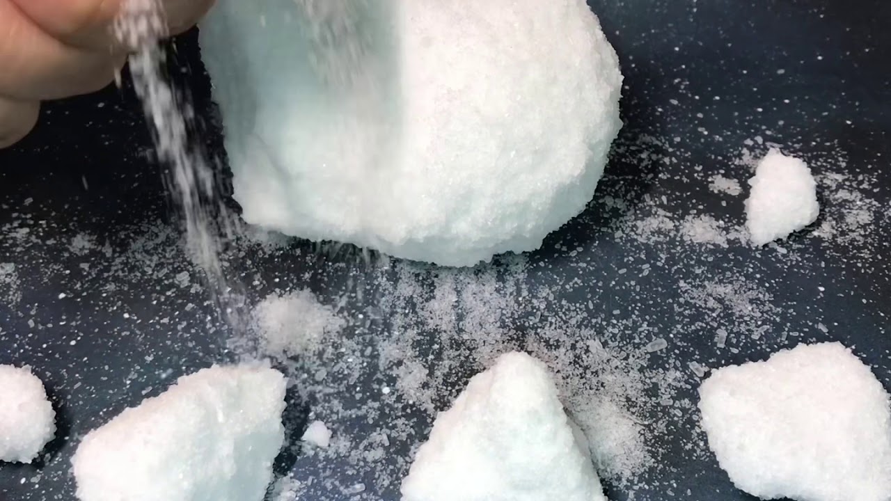 asmr epsom salt shave crumbles and saltplay
