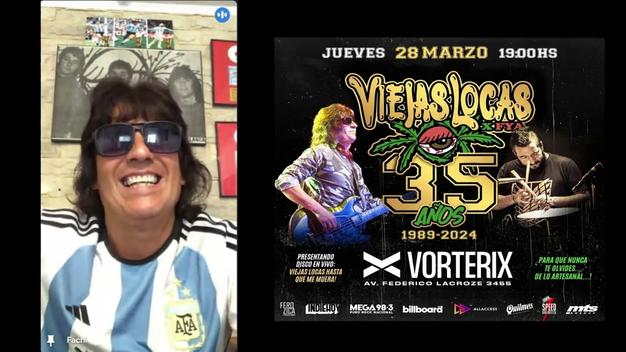 Entrevista a Fachi de Viejas Locas: fechas, show en Vorterix, anécdotas, primicias y revelaciones