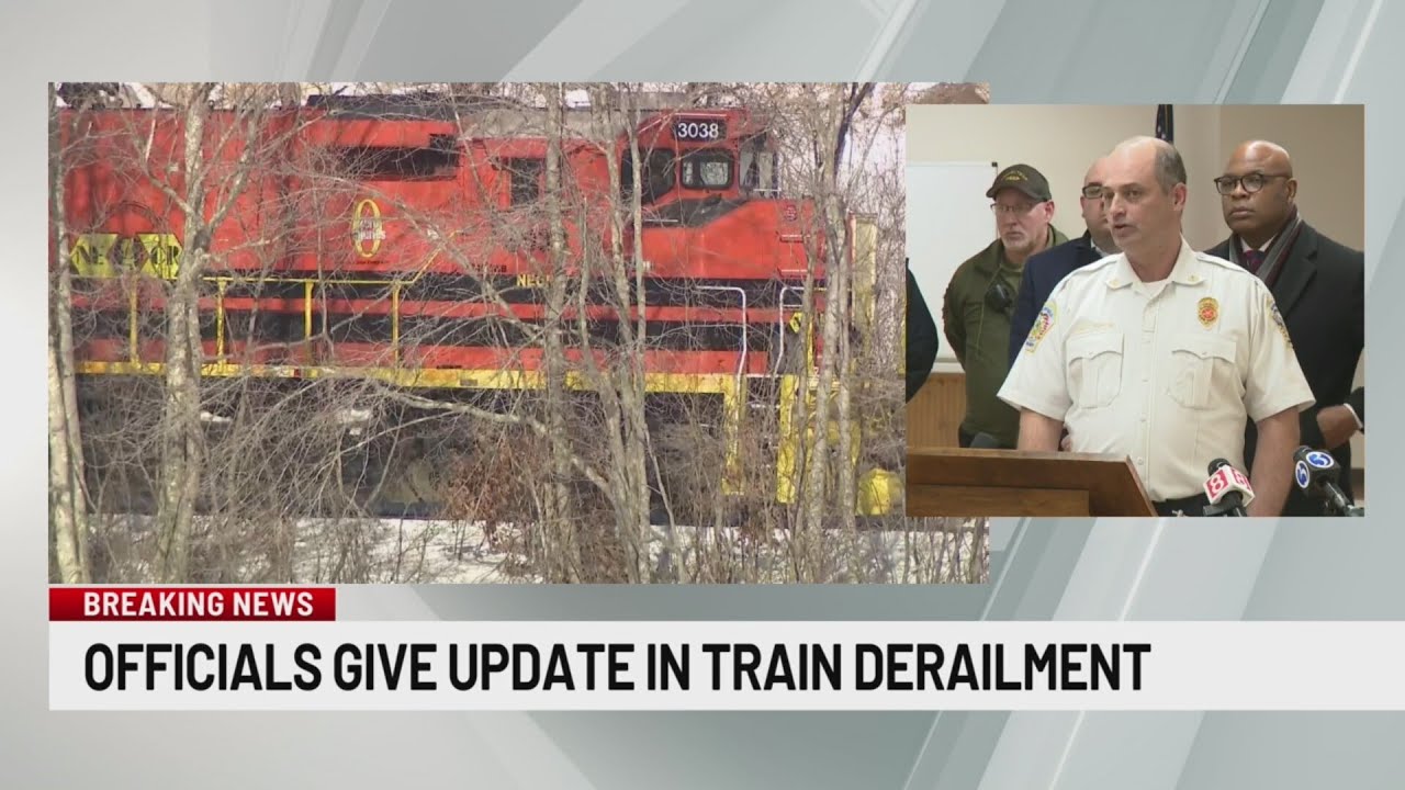 Officials provide further details on train that derailed in Mansfield