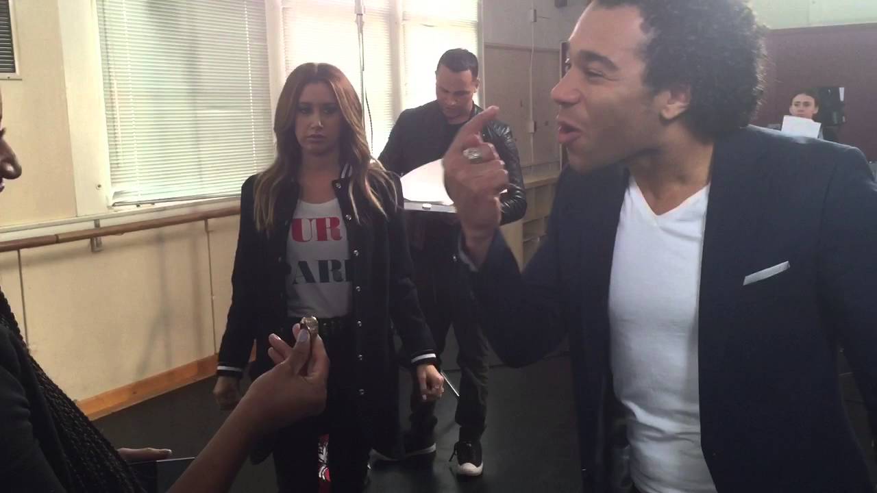 The moment @corbinbleu got hi...