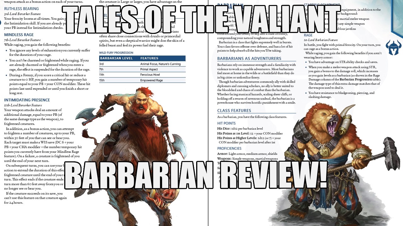 Tales of the Valiant Barbarian | Nerd Immersion