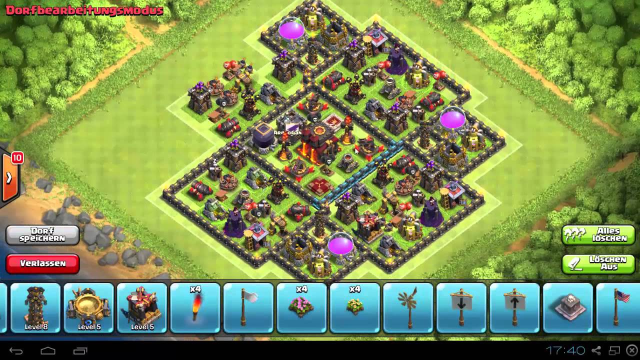 Clash of Clans - Epic TH10 Trophy/War Base + Defense Replays