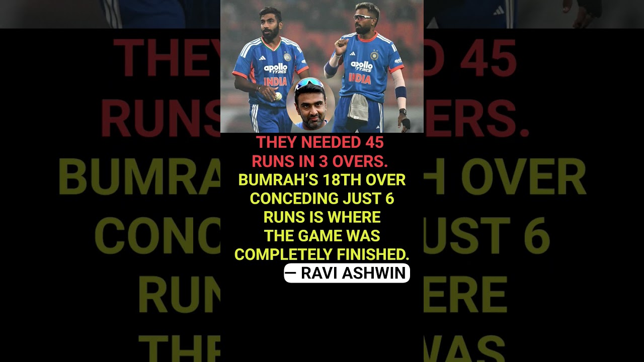 💀 BUMRAH’S 18TH OVER CONCEDING JUST 6 RUNS IS WHERE THE GAME WAS COMPLETELY FINISHED