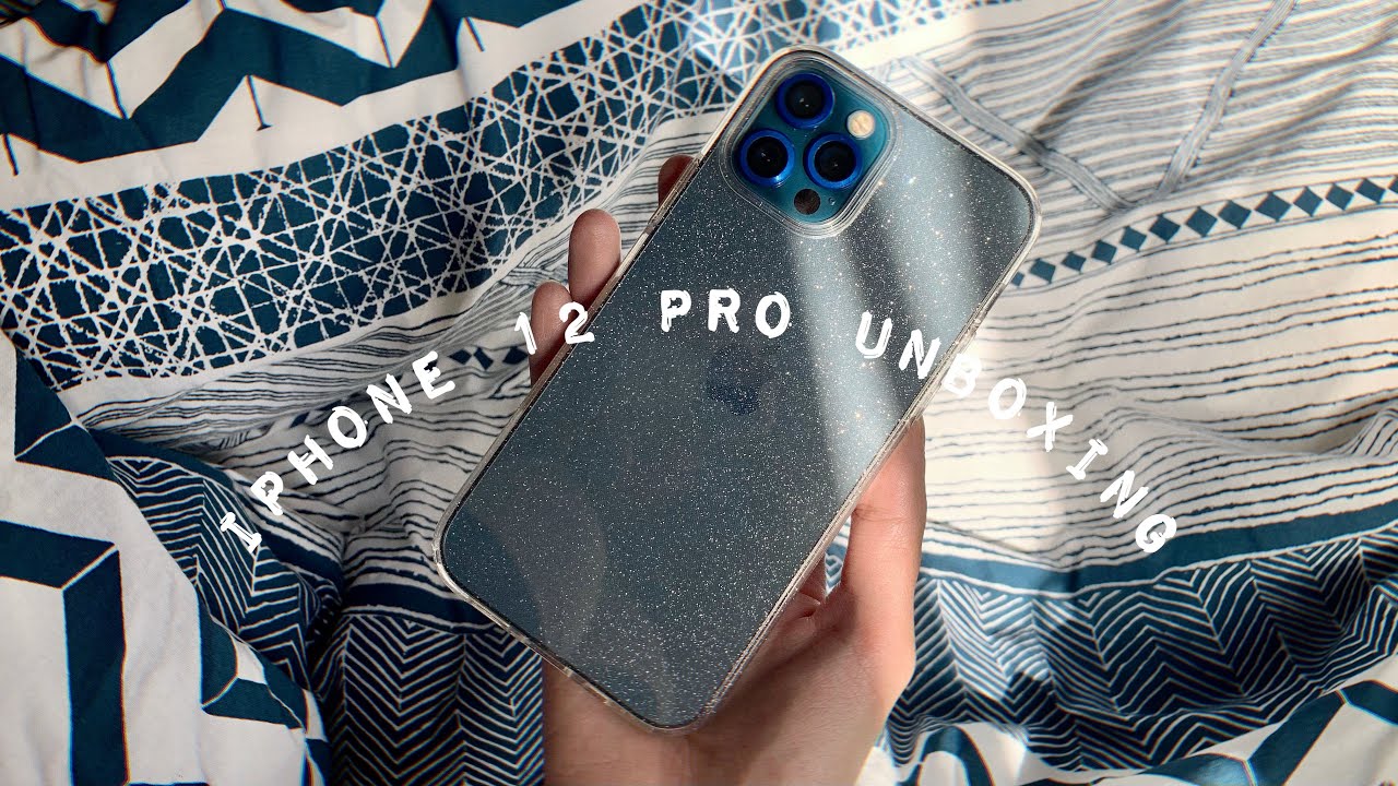 iPhone 12 Pro Unboxing | Pacific Blue + Accessories | Aesthetic