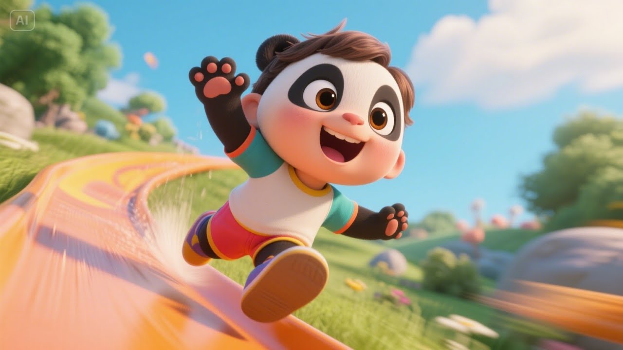 Baby Panda&rsquo;s Rainbow Ride | Colorful Panda Adventure Song for Kids | Fun Sing-Along Rhyme
