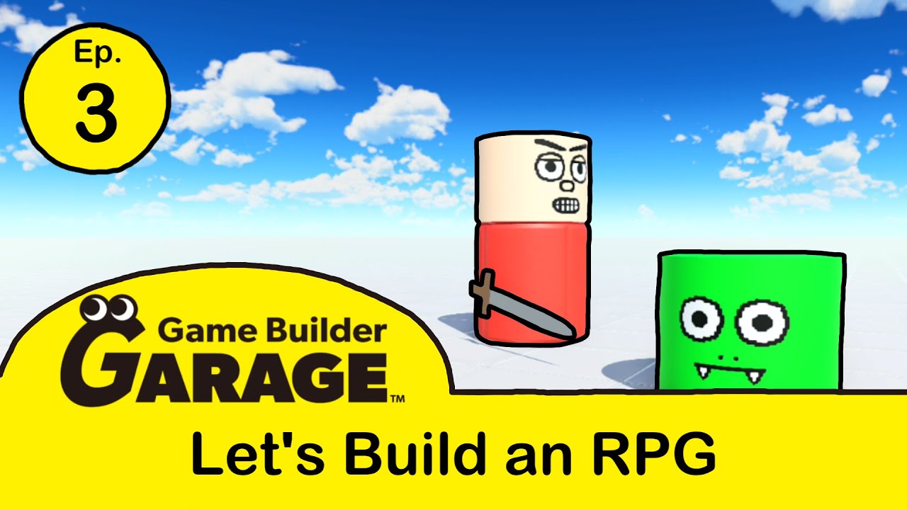 Let's Build an RPG in Game Builder Garage - Episode 3 (Working Sword, Enemy Death, Face Animation)
