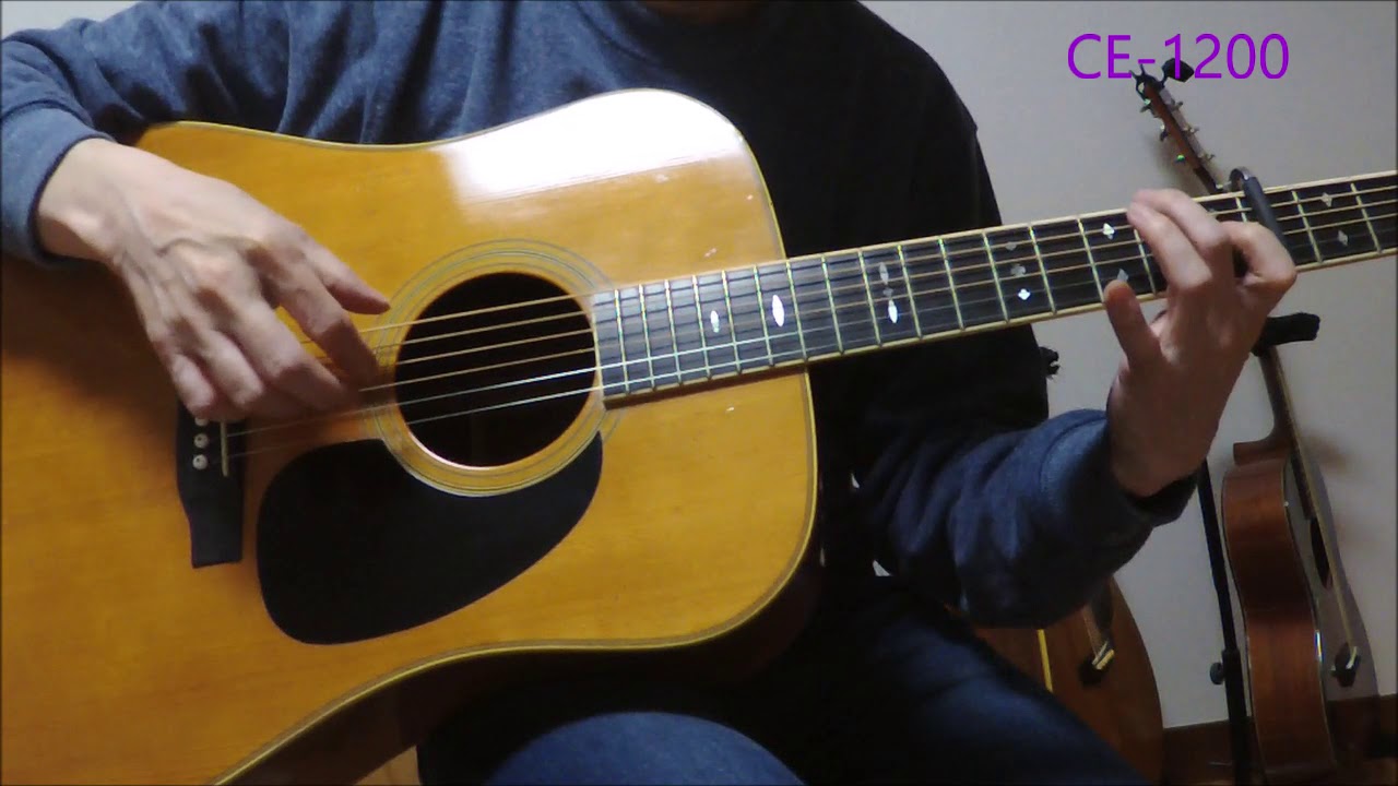 Cat's Eyes  CE-1200 1980 & Martin D-35 1972  弾き比べ動画
