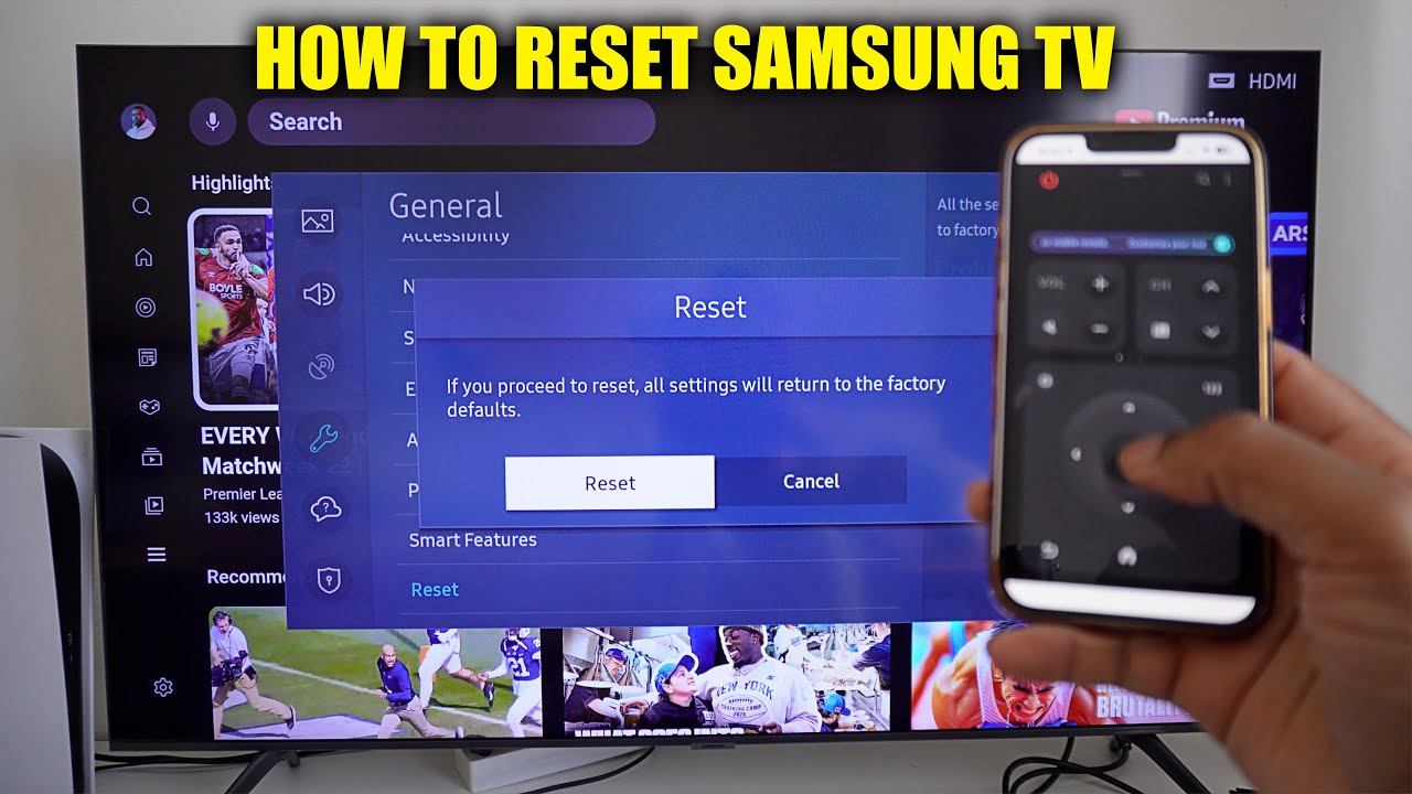 Как сбросить настройки телевизора Samsung