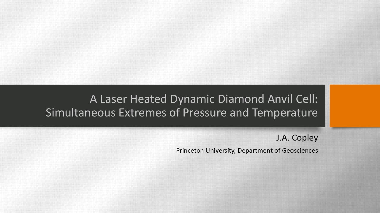 DOE NNSA SSGF 2025: A Laser Heated Dynamic Diamond Anvil Cell: Simultaneous Extremes of Pressure...